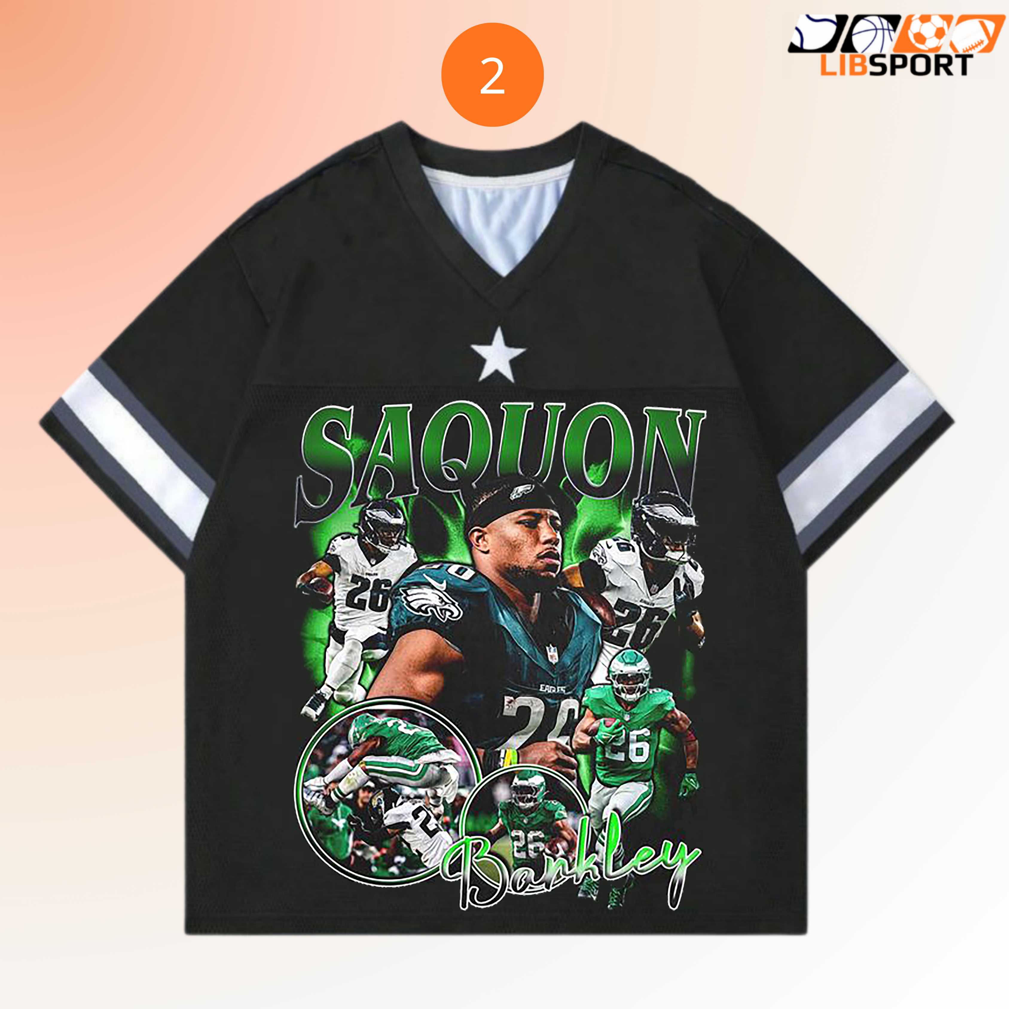 Saquon Barkley Jersey, Vintage Bootleg Football, Retro Nfl Fan Unisex